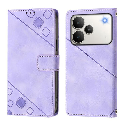 Skin-feel Embossed Leather Phone Case, For Realme P4 5G, For Realme 15T 5G Global, For Realme C71 4G India, For Realme 15 / 15 Pro 5G Global