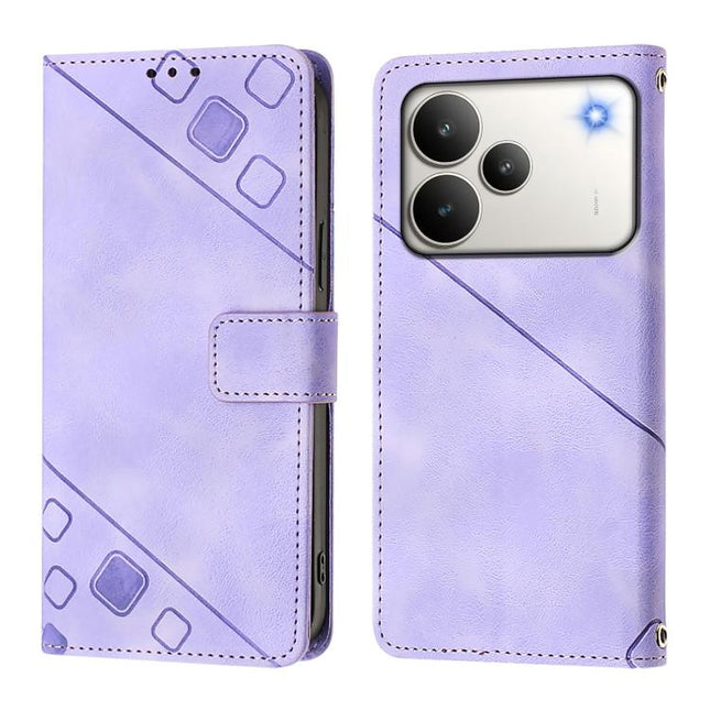 Skin-feel Embossed Leather Phone Case, For Realme P4 5G, For Realme 15T 5G Global, For Realme C71 4G India, For Realme 15 / 15 Pro 5G Global