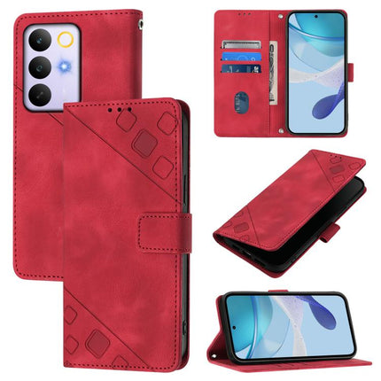 Skin-feel Embossed Leather Phone Case, For Realme P4x 5G / OnePlus Nord CE6 Lite, For Realme Note 70 4G / 70T 4G, For Realme C85 5G / 15x 5G India, For Realme P4 Pro 5G