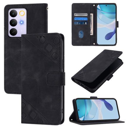 Skin-feel Embossed Leather Phone Case, For Realme 16T 5G Global, For Realme C100 5G / C85 5G Global, For Realme 16 Pro+ 5G Global, For Realme 16 Pro 5G Global