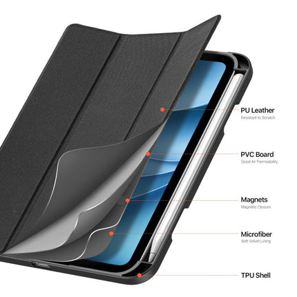 DUX DUCIS Domo Series Cloth Texture Magnetic Leather Tablet Case, For iPad Air 13 2024 / 2025 / 2026, For iPad Pro 13 2025 / 2024, For iPad Pro 11 2025 / 2024