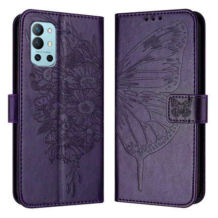 Embossed Butterfly Leather Phone Case, For OnePlus 9R / 8T, For OnePlus Nord N10 5G