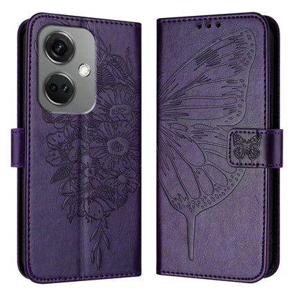 Embossed Butterfly Leather Phone Case, For OnePlus Nord CE3, For OnePlus Ace 2V / Nord 3, For OnePlus Nord N300