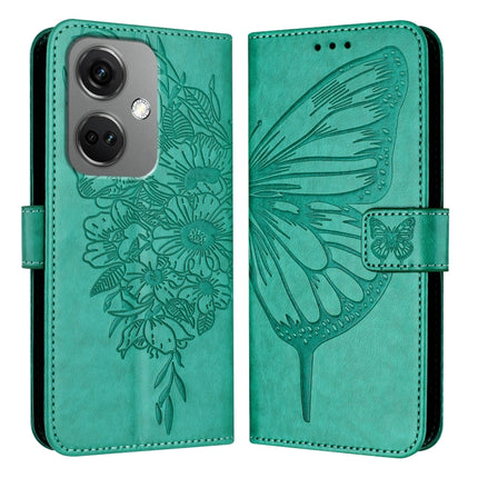 Embossed Butterfly Leather Phone Case, For OnePlus Nord CE3, For OnePlus Ace 2V / Nord 3, For OnePlus Nord N300