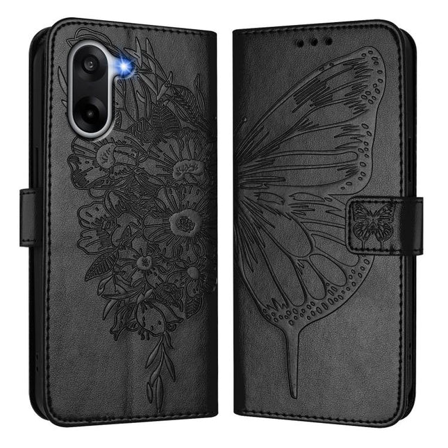 Embossed Butterfly Leather Phone Case, For OnePlus Ace 5 Racing, For OnePlus Ace 5 Pro / Ace 5, For OnePlus Nord 4 5G