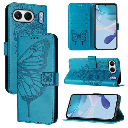 Embossed Butterfly Leather Phone Case, For OnePlus Nord 4 5G Global, For OnePlus Nord CE4 Lite, For OnePlus Nord CE4