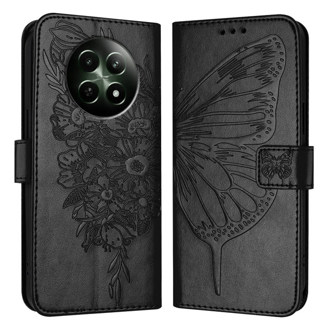 Embossed Butterfly Leather Phone Case, For Realme 12 5G Global, For Realme Note 50 4G Global / C51 4G, For Realme 12 Pro 5G / 12 Pro+ 5G Global