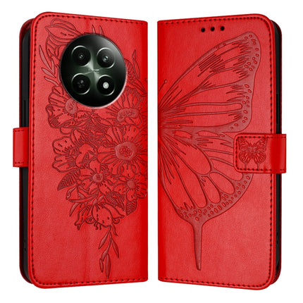 Embossed Butterfly Leather Phone Case, For Realme 12 5G Global, For Realme Note 50 4G Global / C51 4G, For Realme 12 Pro 5G / 12 Pro+ 5G Global