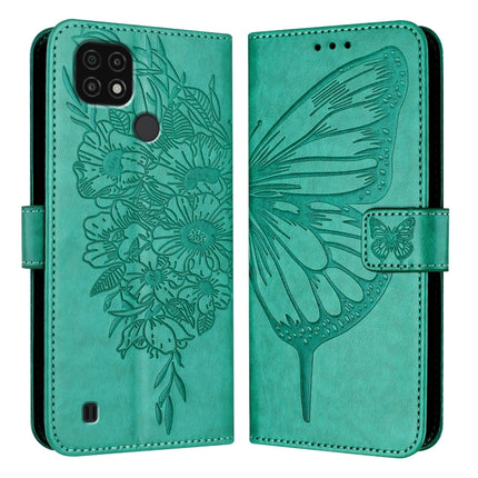 Embossed Butterfly Leather Phone Case, For Realme V23 / Narzo 50 5G, For Realme C20 / C11 2021 / C21, For Realme C21Y