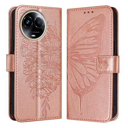 Embossed Butterfly Leather Phone Case, For Realme GT5 240W / GT5 5G, For Realme 11 5G Global / 11X 5G, For Realme C53 India/Narzo N53 4G Global