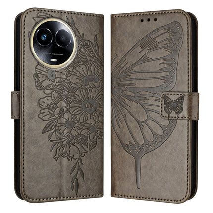 Embossed Butterfly Leather Phone Case, For Realme C67 4G Global, For Realme C67 5G India/Narzo 60x Global, For Realme 11 4G Global
