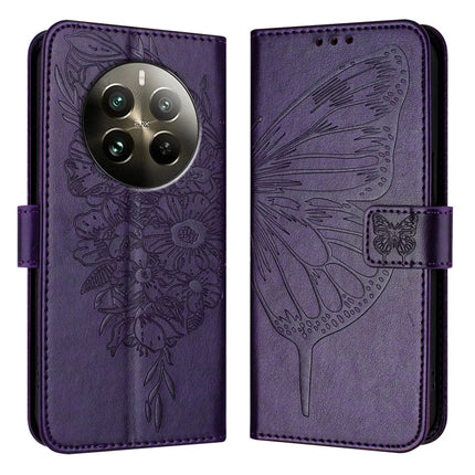 Embossed Butterfly Leather Phone Case, For Realme 12 5G Global, For Realme Note 50 4G Global / C51 4G, For Realme 12 Pro 5G / 12 Pro+ 5G Global