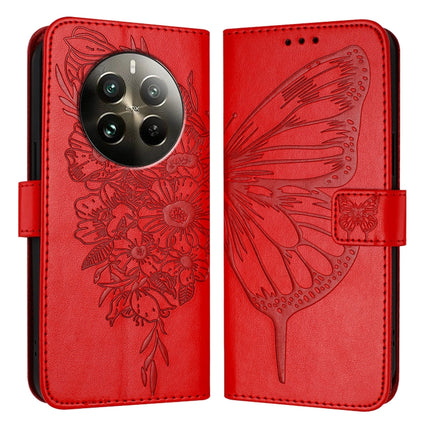 Embossed Butterfly Leather Phone Case, For Realme 12 5G Global, For Realme Note 50 4G Global / C51 4G, For Realme 12 Pro 5G / 12 Pro+ 5G Global