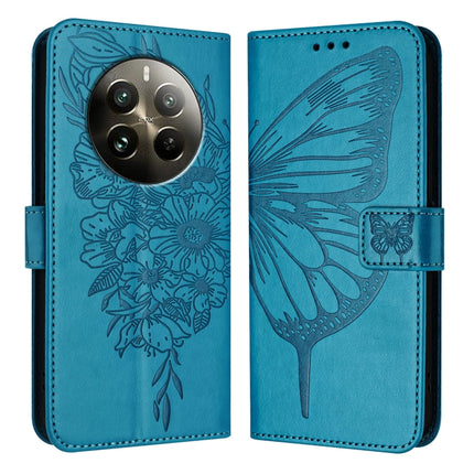Embossed Butterfly Leather Phone Case, For Realme 12 5G Global, For Realme Note 50 4G Global / C51 4G, For Realme 12 Pro 5G / 12 Pro+ 5G Global