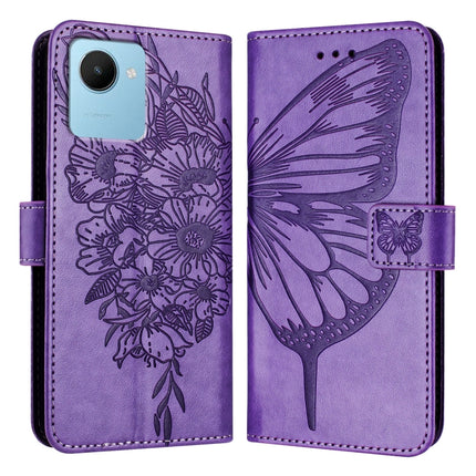 Embossed Butterfly Leather Phone Case, For Realme 10T 5G / 10s 5G / 9i 5G India, For Realme C30 4G/C30s/Narzo 50i Prime, For Realme GT Neo 3T