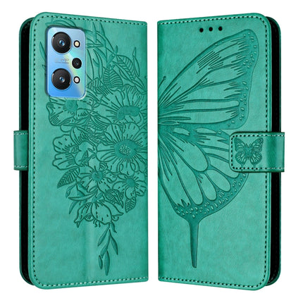 Embossed Butterfly Leather Phone Case, For Realme 10T 5G / 10s 5G / 9i 5G India, For Realme C30 4G/C30s/Narzo 50i Prime, For Realme GT Neo 3T