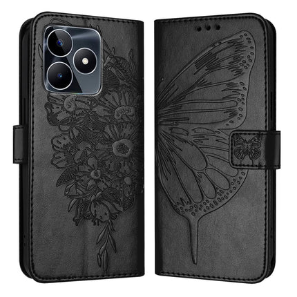 Embossed Butterfly Leather Phone Case, For Realme 12 5G Global, For Realme Note 50 4G Global / C51 4G, For Realme 12 Pro 5G / 12 Pro+ 5G Global