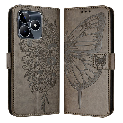 Embossed Butterfly Leather Phone Case, For Realme 12 5G Global, For Realme Note 50 4G Global / C51 4G, For Realme 12 Pro 5G / 12 Pro+ 5G Global