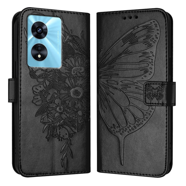 Embossed Butterfly Leather Phone Case, For Realme V23 / Narzo 50 5G, For Realme C20 / C11 2021 / C21, For Realme C21Y