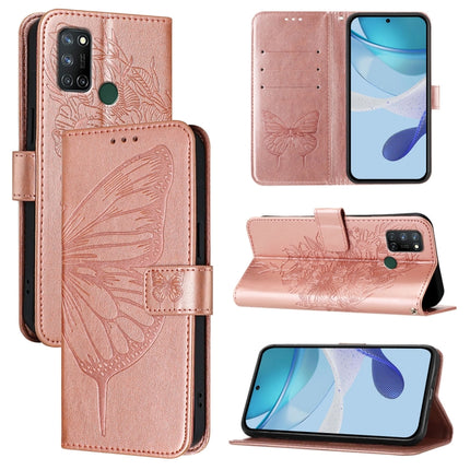 Embossed Butterfly Leather Phone Case, For Realme C17 / 7i