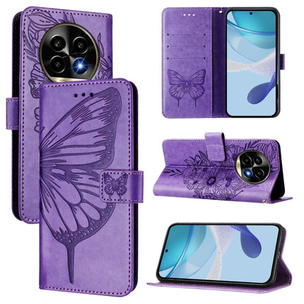 Embossed Butterfly Leather Phone Case, For Realme 14 Pro, For Realme GT7 Pro 5G, For Realme 13 Pro / 13 Pro+ 5G