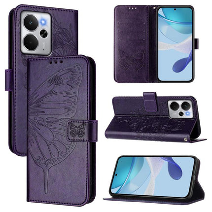 Embossed Butterfly Leather Phone Case, For Realme Narzo 80 Pro / 14 Pro 5G India, For Realme 14 5G Global / P3 5G India, For Realme 14 Pro+