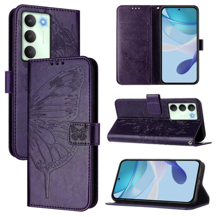 Embossed Butterfly Leather Phone Case, For Realme C71 4G Global, For Realme Neo7 Turbo 5G, For Realme V70 / 14x Global / C75 5G