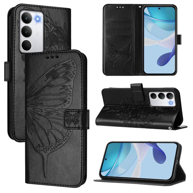 Embossed Butterfly Leather Phone Case, For Realme C71 4G Global, For Realme Neo7 Turbo 5G, For Realme V70 / 14x Global / C75 5G