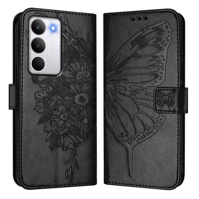 Embossed Butterfly Leather Phone Case, For Realme C71 4G Global, For Realme Neo7 Turbo 5G, For Realme V70 / 14x Global / C75 5G
