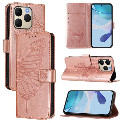 Embossed Butterfly Leather Phone Case, For Realme 15T Global, For Realme C71 4G India, For Realme 15 5G / Realme 15 Pro 5G