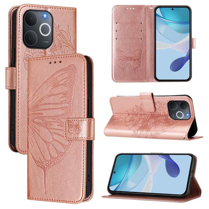 Embossed Butterfly Leather Phone Case, For Realme 15T Global, For Realme C71 4G India, For Realme 15 5G / Realme 15 Pro 5G