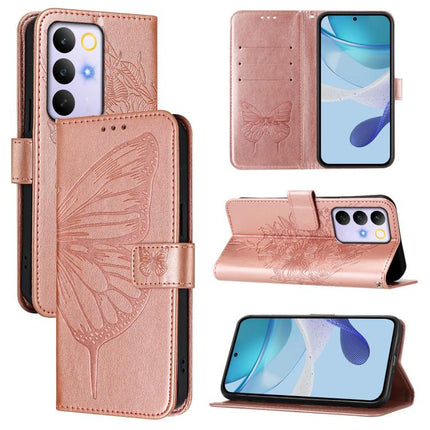 Embossed Butterfly Leather Phone Case, For Realme P4x 5G / OnePlus Nord CE6 Lite, For Realme 16T 5G Global, For Realme C100 5G / C85 5G Global