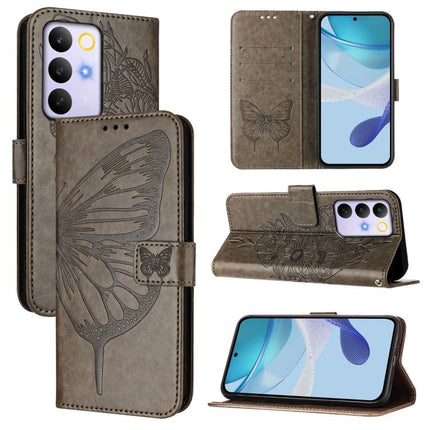 Embossed Butterfly Leather Phone Case, For Realme P4x 5G / OnePlus Nord CE6 Lite, For Realme 16T 5G Global, For Realme C100 5G / C85 5G Global