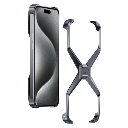 Frameless X-shaped Metal Phone Case
