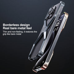 Frameless X-shaped Metal Phone Case