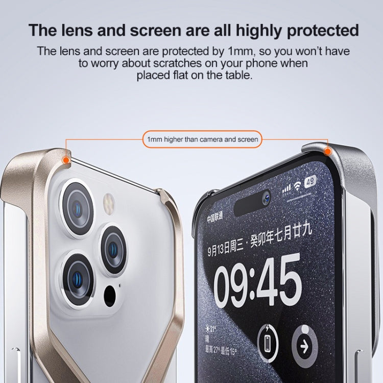 Frameless X-shaped Metal Phone Case