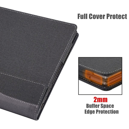 Leather Laptop Shockproof Protective Case, For HP Pavilion Laptop 14-ec / 14z-ec, For HP Pavilion X360 Laptop 14t-ek / 14-ek, For HP Pavilion X360 Convertible 14-dy, For HP Pavilion Plus Laptop 14-eh / 14t-eh, For HP EliteBook 845 / 840 14 inch G11    ...