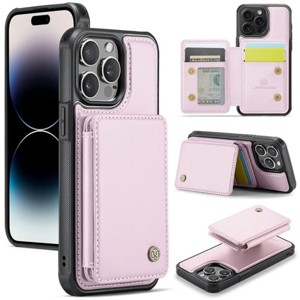 JEEHOOD J05 Business Magnetic Style RFID Leather Phone Case, For iPhone 14, For iPhone 14 Pro, For iPhone 14 Pro Max, For iPhone 13 Pro Max