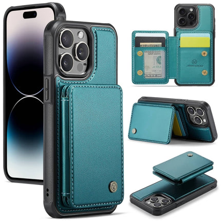 JEEHOOD J05 Business Magnetic Style RFID Leather Phone Case, For iPhone 14, For iPhone 14 Pro, For iPhone 14 Pro Max, For iPhone 13 Pro Max