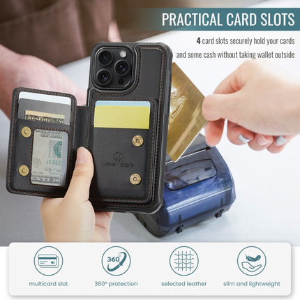 JEEHOOD J05 Business Magnetic Style RFID Leather Phone Case, For iPhone 14, For iPhone 14 Pro, For iPhone 14 Pro Max, For iPhone 13 Pro Max