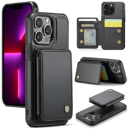 JEEHOOD J05 Business Magnetic Style RFID Leather Phone Case, For iPhone 13 Pro, For iPhone 13, For iPhone 12 / 12 Pro, For iPhone 12 Pro Max