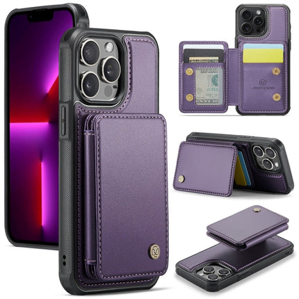 JEEHOOD J05 Business Magnetic Style RFID Leather Phone Case, For iPhone 14, For iPhone 14 Pro, For iPhone 14 Pro Max, For iPhone 13 Pro Max