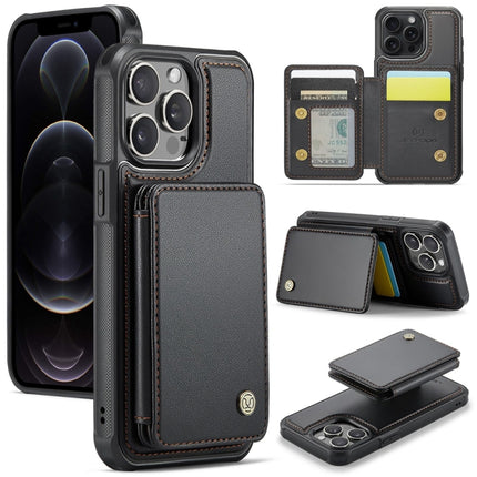 JEEHOOD J05 Business Magnetic Style RFID Leather Phone Case, For iPhone 13 Pro, For iPhone 13, For iPhone 12 / 12 Pro, For iPhone 12 Pro Max