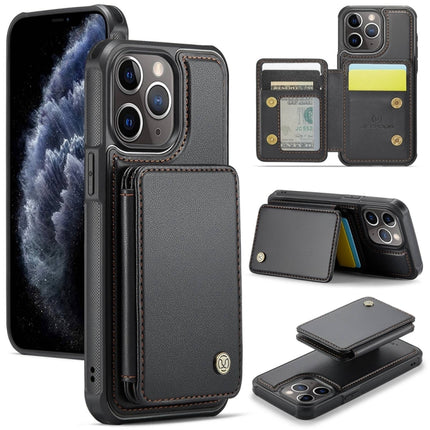 JEEHOOD J05 Business Magnetic Style RFID Leather Phone Case, For iPhone 11 Pro Max, For iPhone 11, For iPhone 11 Pro, For iPhone X / XS