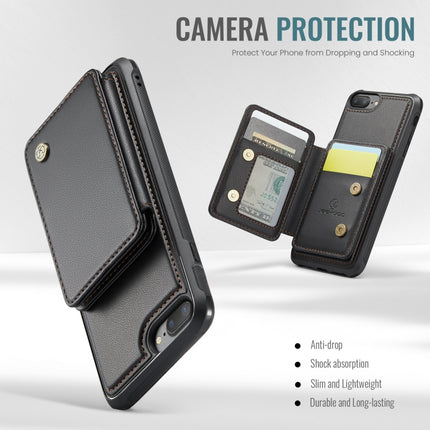 JEEHOOD J05 Business Magnetic Style RFID Leather Phone Case, For iPhone 8 Plus / 7 Plus / 6 Plus