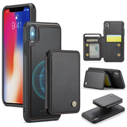 JEEHOOD J05 Business Magnetic Style RFID Leather Phone Case, For iPhone 11 Pro Max, For iPhone 11, For iPhone 11 Pro, For iPhone X / XS