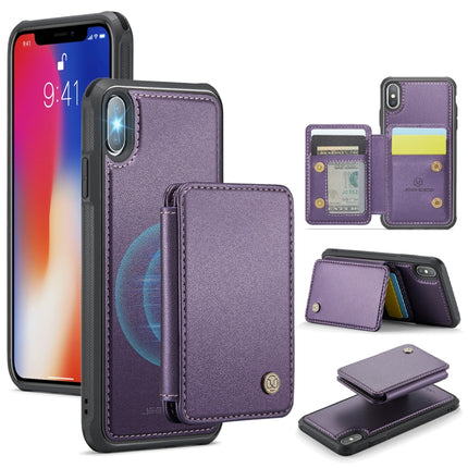 JEEHOOD J05 Business Magnetic Style RFID Leather Phone Case, For iPhone 11 Pro Max, For iPhone 11, For iPhone 11 Pro, For iPhone X / XS
