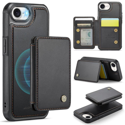 JEEHOOD J05 Business Magnetic Style RFID Leather Phone Case, For iPhone 18 Pro, For iPhone 18 Pro Max, For iPhone 17e / 16e, For iPhone 17 Pro Max