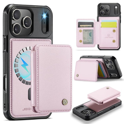 JEEHOOD J05 Business Magnetic Style RFID Leather Phone Case, For iPhone 17 Pro, For iPhone 17, For iPhone Air, For iPhone 16 Pro Max