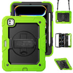 For iPad Pro 11 2025 / 2024 / Black+Yellow Green
